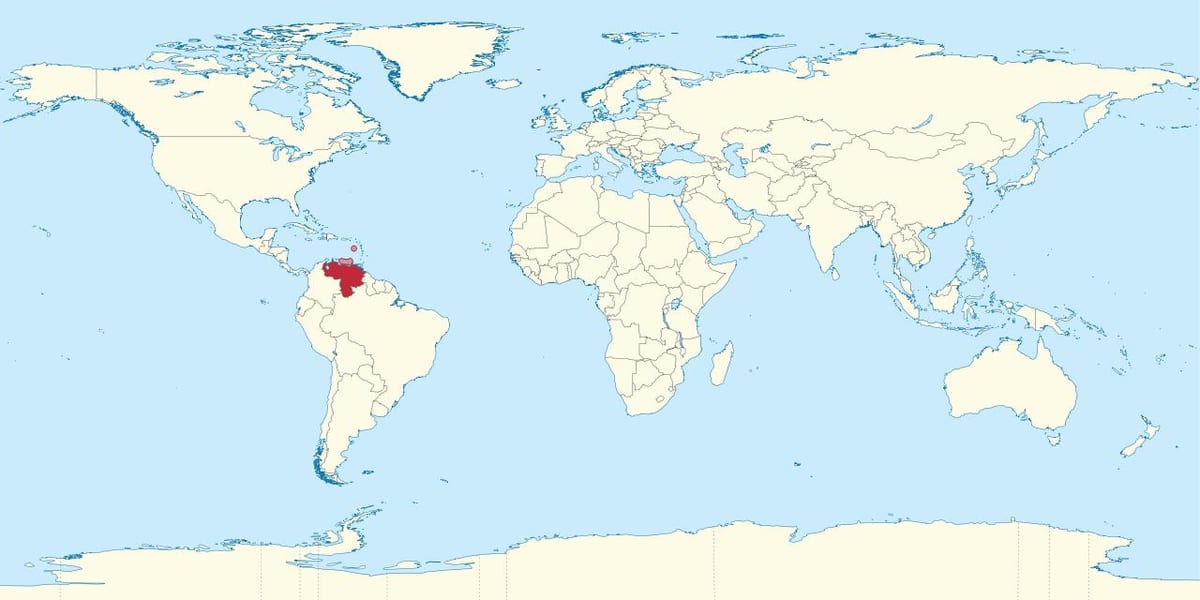 ვენესუელის მსოფლიო რუკა