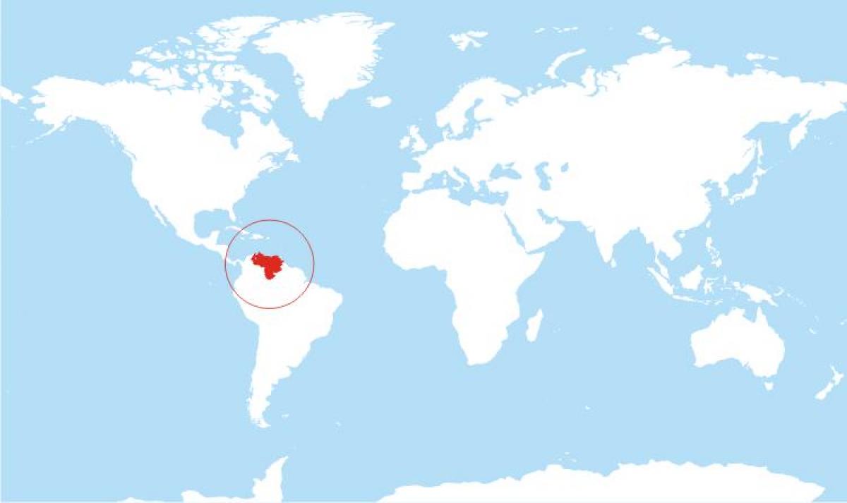 რუკა ვენესუელა მდებარეობა მსოფლიო