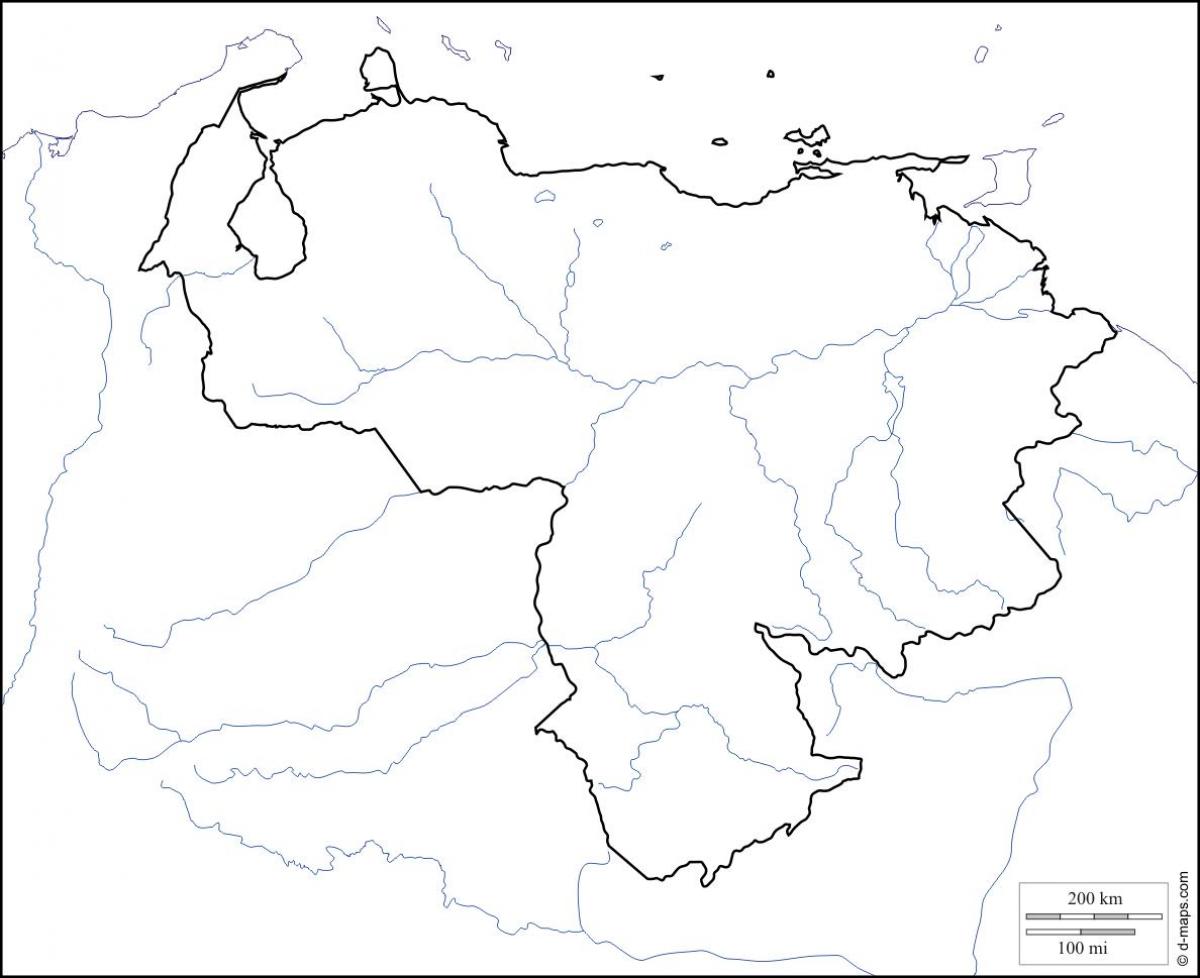 ვენესუელას ცარიელი რუკა