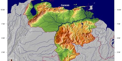 რუკა, საქართველოს ფიზიკური რუკა, ვენესუელა