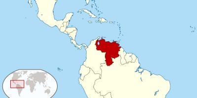 ვენესუელის რუკა სამხრეთ ამერიკა